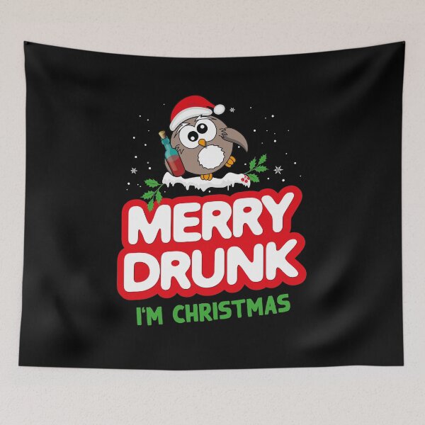 Item preview, Celebrating Christmas Drunk Beer Funny Sayings designed and sold by teeseeds.