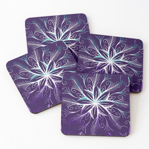 Item preview, Wintry mandala designed and sold by MrsWarlock.