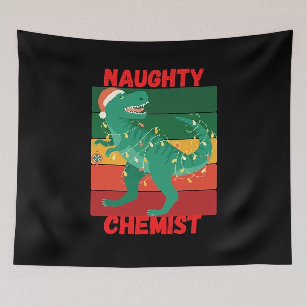 Item preview, T REX CHRISTMAS TREE LIGHTS NAUGHTY CHEMIST  CHEMISTRY designed and sold by Hippiesole.