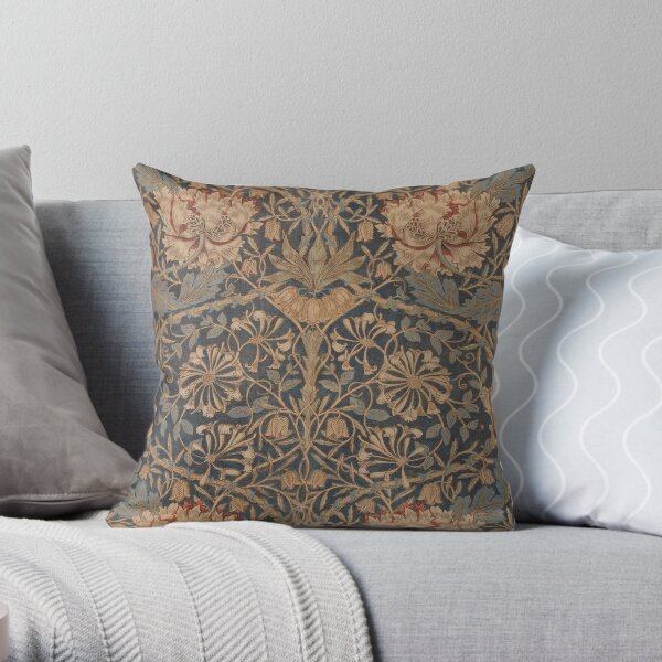 Honeysuckle by William Morris, 1876 Throw Pillow