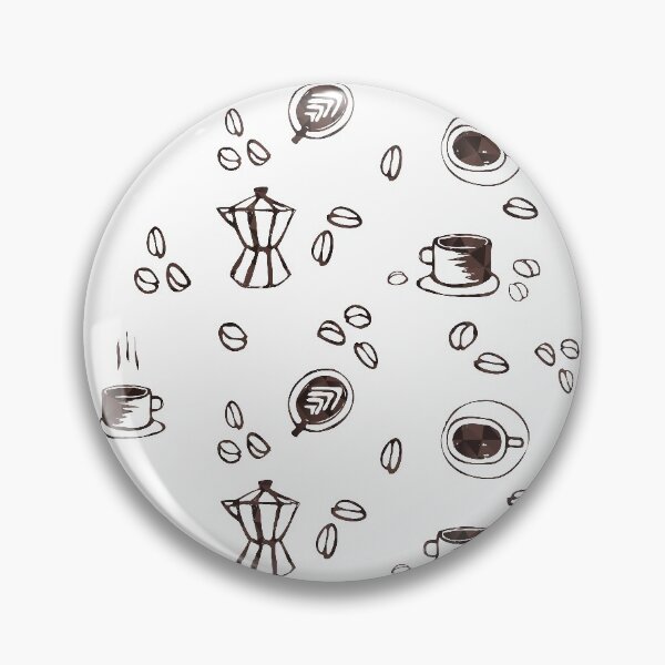 Item preview, Caffeine fix coffee pattern designed and sold by frangipaniarts.