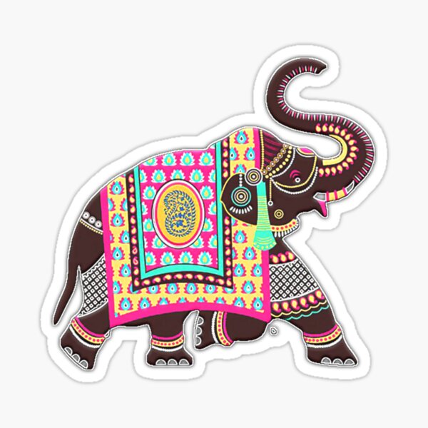"Rajasthani artwork" Sticker for Sale by Guddvin Redbubble