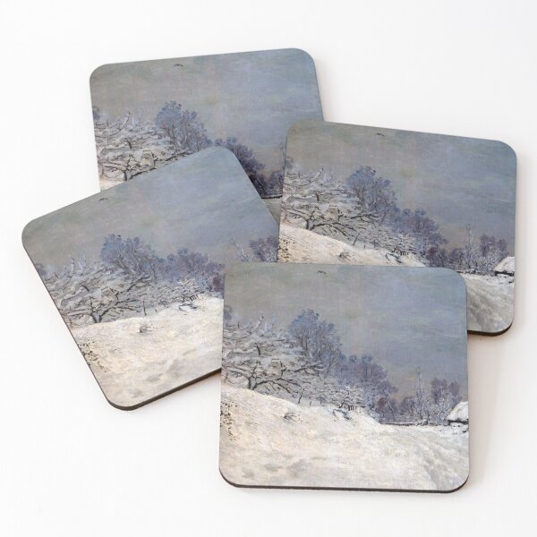 Item preview, Claude Monet The Road in front of Saint-Simeon Farm in Winter designed and sold by cyanishsnow.