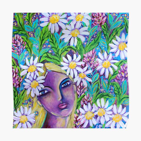 Daisy Clover and Comfrey Goddess Poster