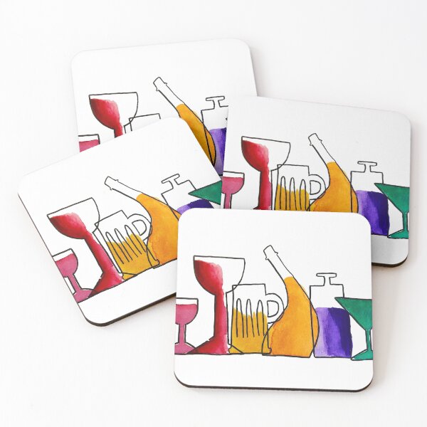 Item preview, The Bar, Bottles, glasses, drinks designed and sold by Jenie Yolland.