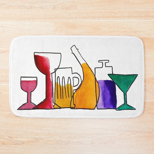 Item preview, The Bar, Bottles, glasses, drinks designed and sold by Jenie Yolland.