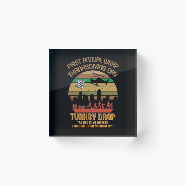 Item preview, Funny Turkey Thanksgiving Day Shirt Wkrp-Turkey-Drop Vintage designed and sold by hasanmasud.