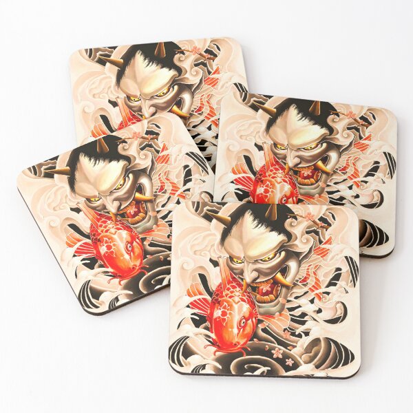 Item preview, The japan oni and koi to share one place designed and sold by Arramavis.