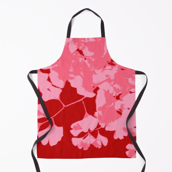 Item preview, Ginko Leaves in Shades of Pink on Red designed and sold by AlteredAtelier.