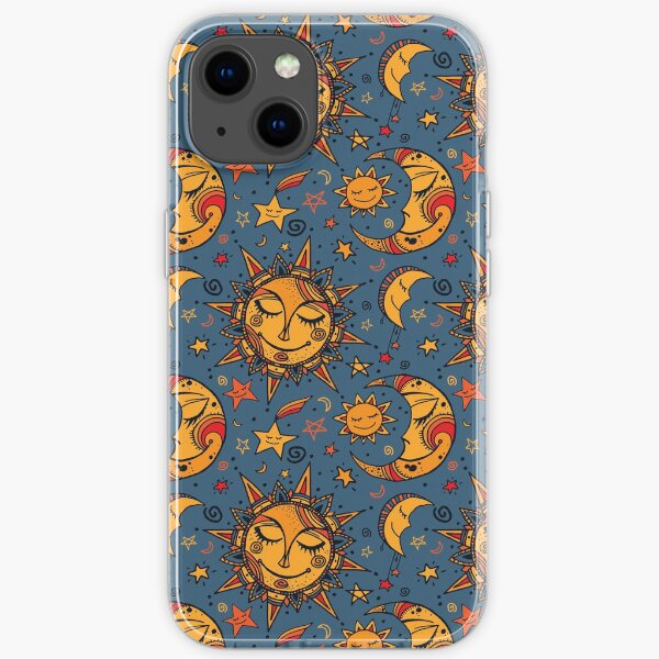 Sun Moon and Stars iPhone Soft Case