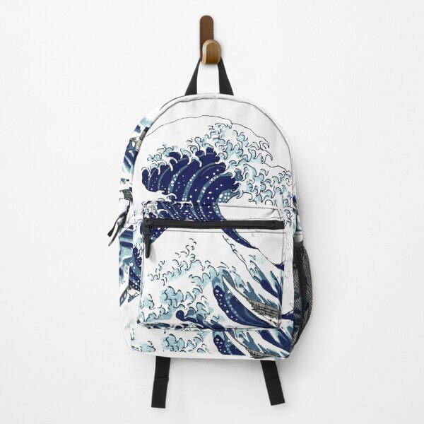 Item preview, Great Wave+Seafoam, Hokusai 葛飾北斎の神奈川沖浪 designed and sold by PixDezines.