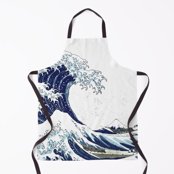 Item preview, Great Wave+Seafoam, Hokusai 葛飾北斎の神奈川沖浪 designed and sold by PixDezines.