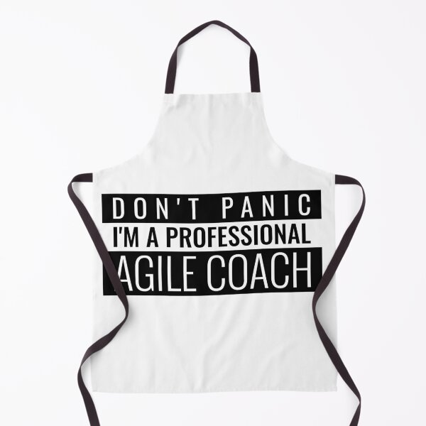 Item preview, "Don't panic I'm a professional agile coach" designed and sold by Salma Satya & Co.