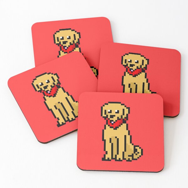 Item preview, Small Pixel Art Dog On Red designed and sold by Rocket-To-Pluto.
