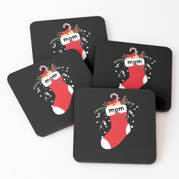 Item preview, Christmas Stocking With Mom Label designed and sold by leBoosh-Designs.