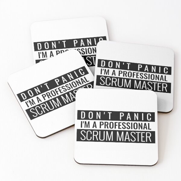 Item preview, "Don't panic I'm a professional scrum master" designed and sold by Salma Satya & Co.