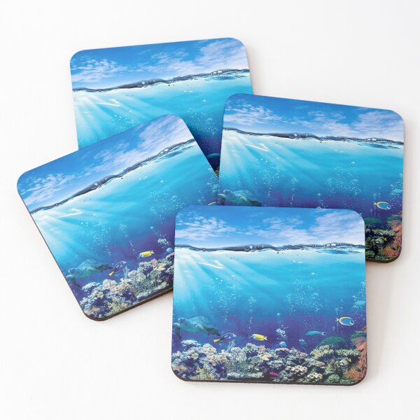 Item preview, Blue Ocean under-water  designed and sold by Unique-Tees.