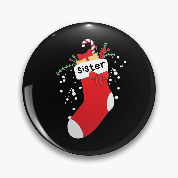 Item preview, Christmas Stocking With Sister Label designed and sold by leBoosh-Designs.