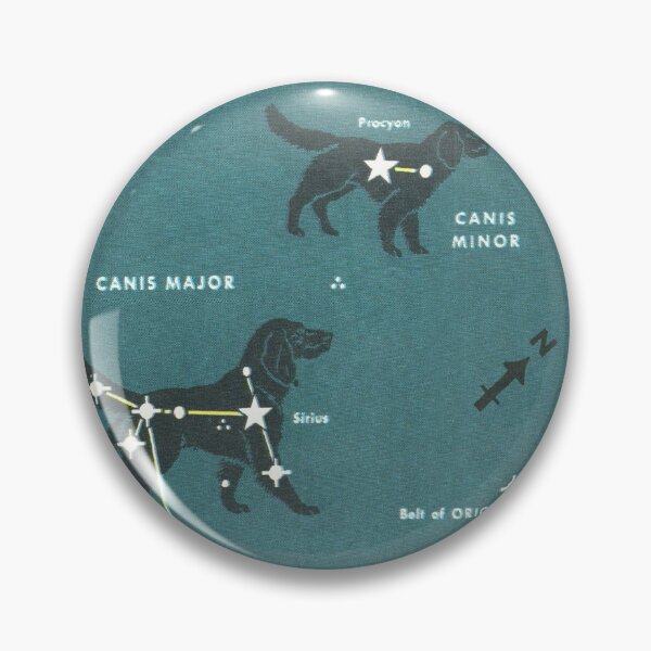 Item preview, Canis Major and Canis Minor Constellations - Vintage Retro Star Map  designed and sold by elevens.