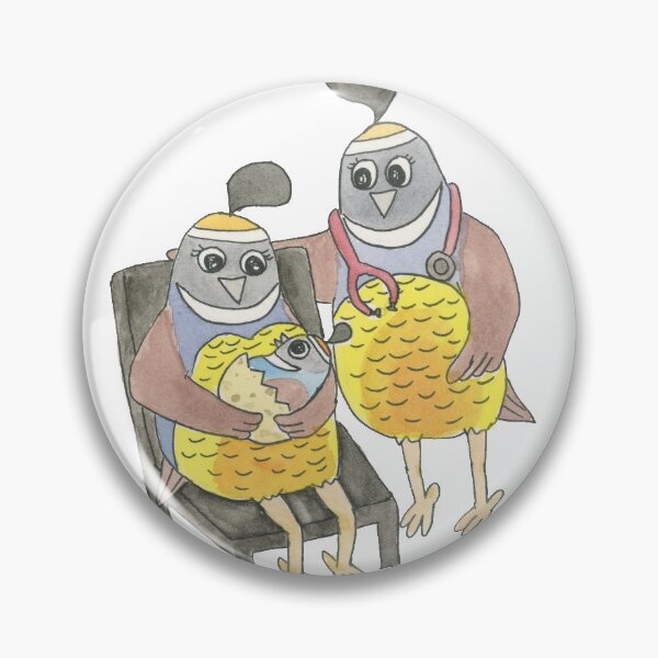 Item preview, Pediatrician / Pediatrics Watercolor Quails designed and sold by DermDocDesigns.