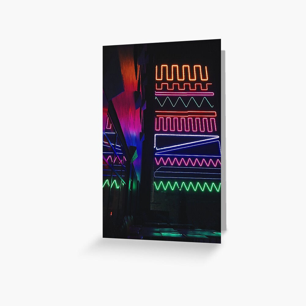 Neon Lights in Montreal Greeting Card
