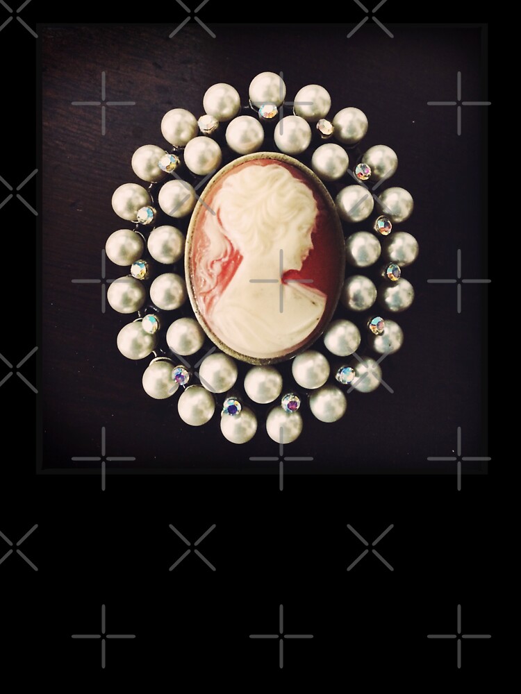 Thumbnail 7 of 7, Oversized T-Shirt, Classic Vintage Cameo - Art Photo - Jewelry Inspired Gift designed and sold by OneDayArt.