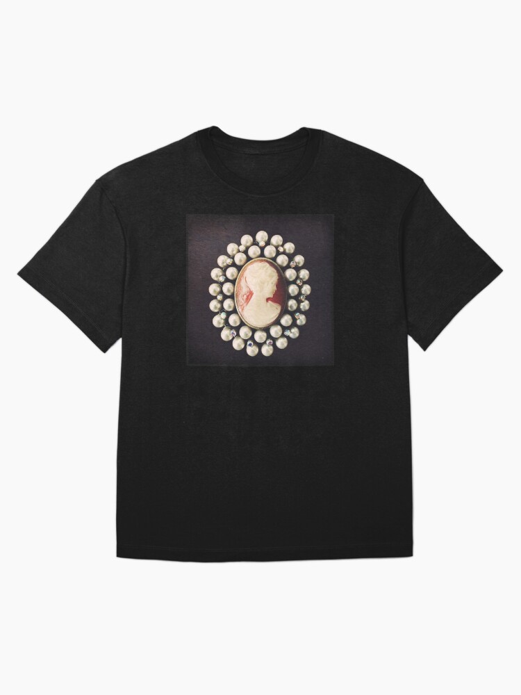 Thumbnail 3 of 7, Oversized T-Shirt, Classic Vintage Cameo - Art Photo - Jewelry Inspired Gift designed and sold by OneDayArt.