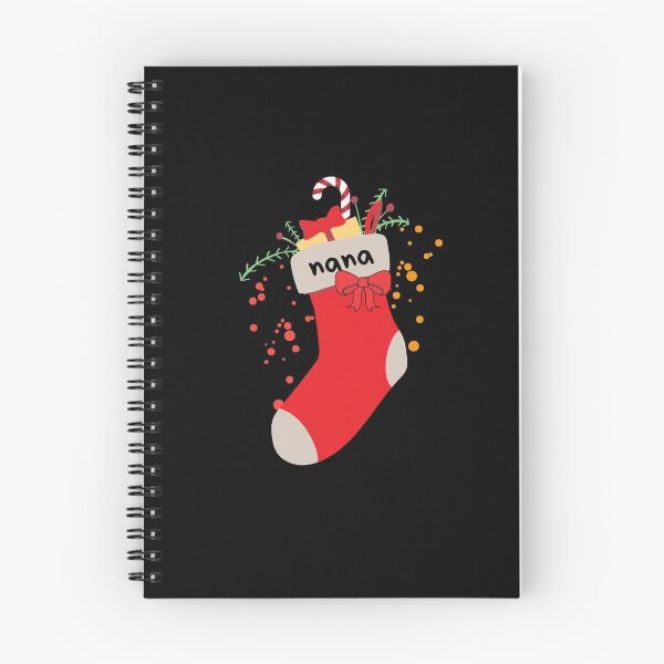 Item preview, Christmas Stocking With Nana Label designed and sold by leBoosh-Designs.