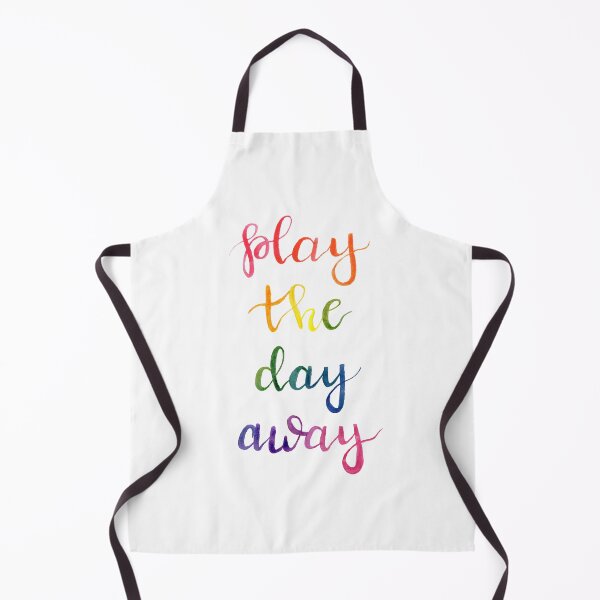 Item preview, Play the Day Away Watercolor Rainbow Hand-Lettering designed and sold by Angelina Meyer.
