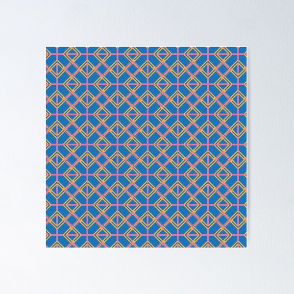 Item preview, Cute Textile Design in Blue and Pink designed and sold by Exuan.