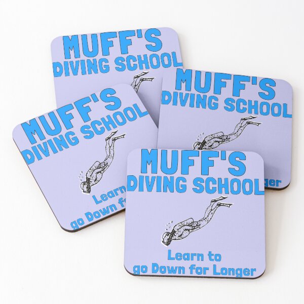 Item preview, Funny Muff's Diving School, learn to go down for longer designed and sold by Feline Rockstars.