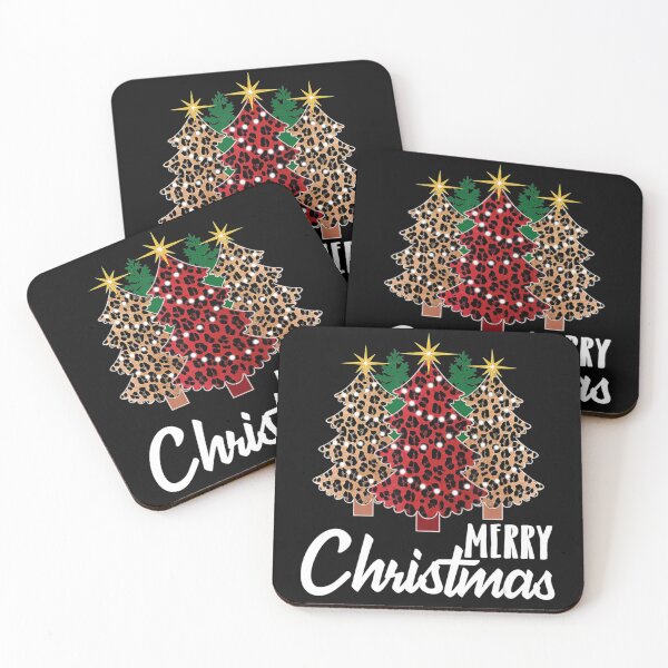 Item preview, Cute Merry Christmas Leopard Print Tree Gift designed and sold by SusanneVogler.