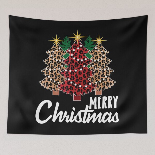 Item preview, Cute Merry Christmas Leopard Print Tree Gift designed and sold by SusanneVogler.