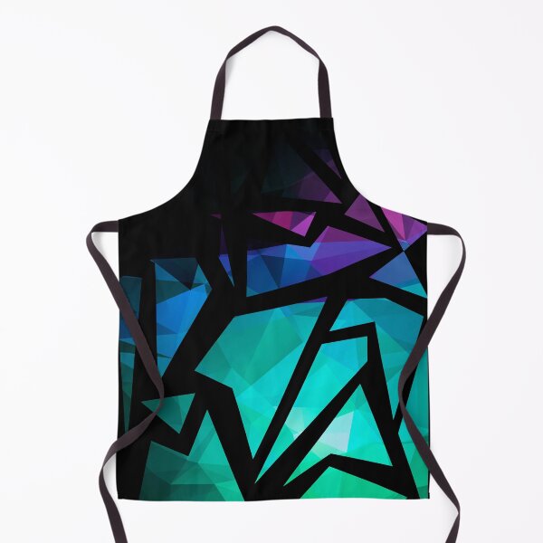 Item preview, Abstract print of triangles polygon print. Bright dark design colors designed and sold by fuzzyfox.