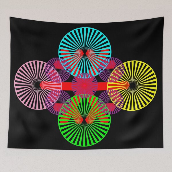 Item preview, MULTICOLORED SPIRALS fluorescent colors designed and sold by Astralia.