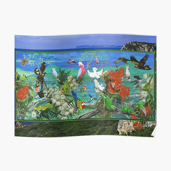 GALLIMAUFRY ~ D1G1TAL-M00DZ ~ Colours in Flight by tasmanianartist 181020 Poster