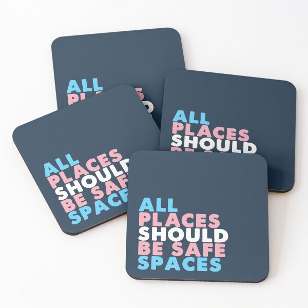 Item preview, All Places Should Be Safe Spaces - Trans Pride designed and sold by MoopCatSwag.