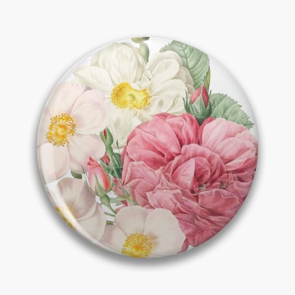 Item preview, Full white pink soft flower bouquet designed and sold by colourfulslug.