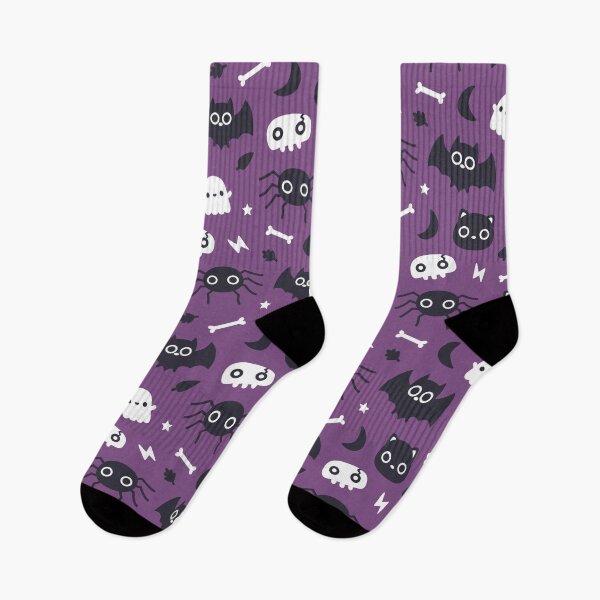 Item preview, Cute Cat Spider Bat and Ghost Pattern designed and sold by rustydoodle.