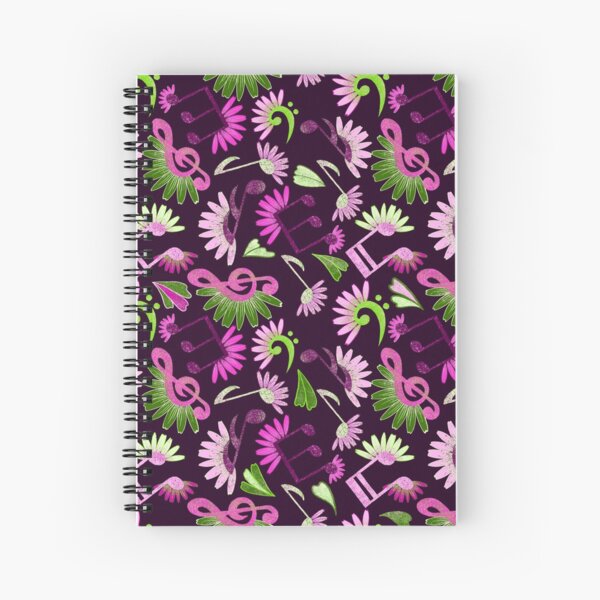 Item preview, floral musical symbols and notations designed and sold by Maitri-Sanghvi1.