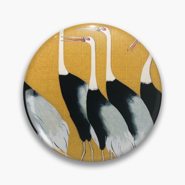 Item preview, Red Crown Crane Vintage Japanese Illustration designed and sold by DeeElle.