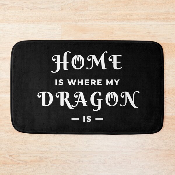Item preview, Home is where my dragon is designed and sold by MerchActually.