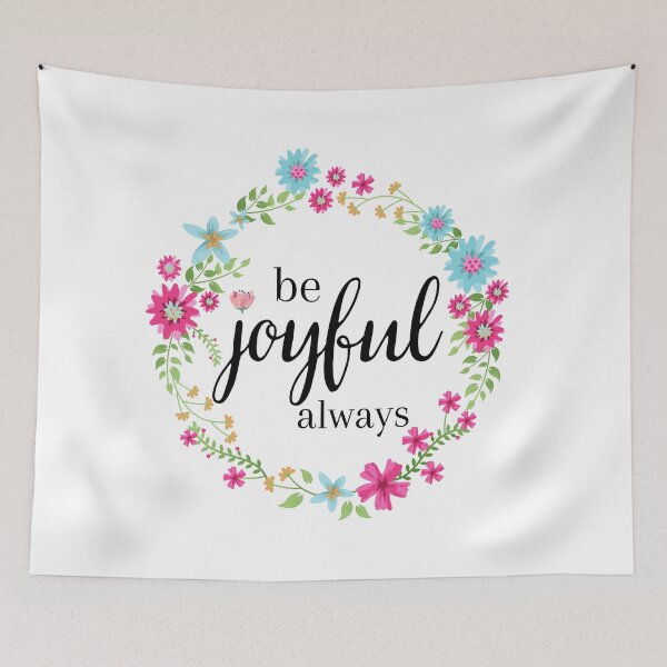 Item preview, be joyful always shirt, joyful mask, be joyful always pillows designed and sold by prteacool.