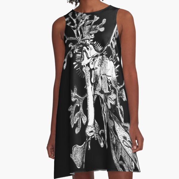 Carl the Leafy Sea Dragon A-Line Dress