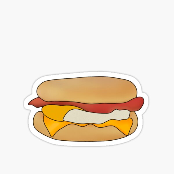 "Bacon and egg breakfast Muffin " Sticker for Sale by ICOAHEnding
