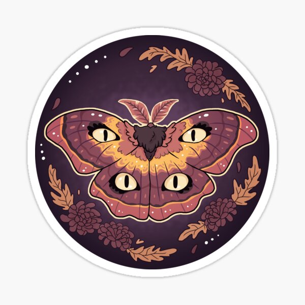 the mighty emperor moth Sticker