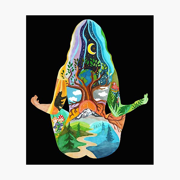 Yoga Gal Photographic Print