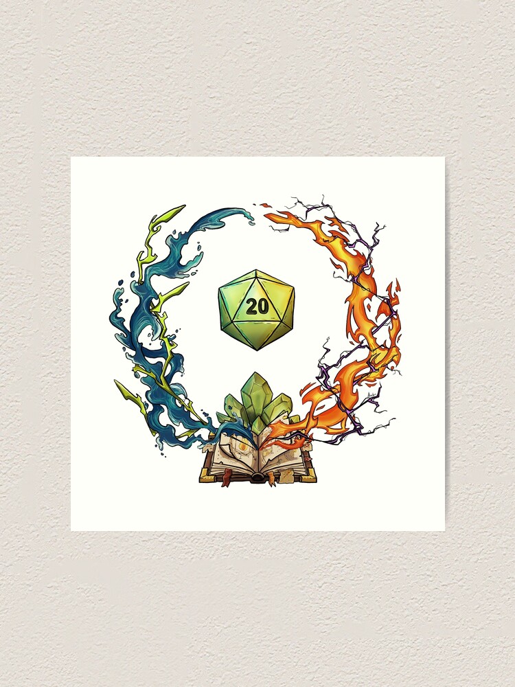 Dnd Wizard Class Symbol Art Print For Sale By Avalon18 Redbubble 5131