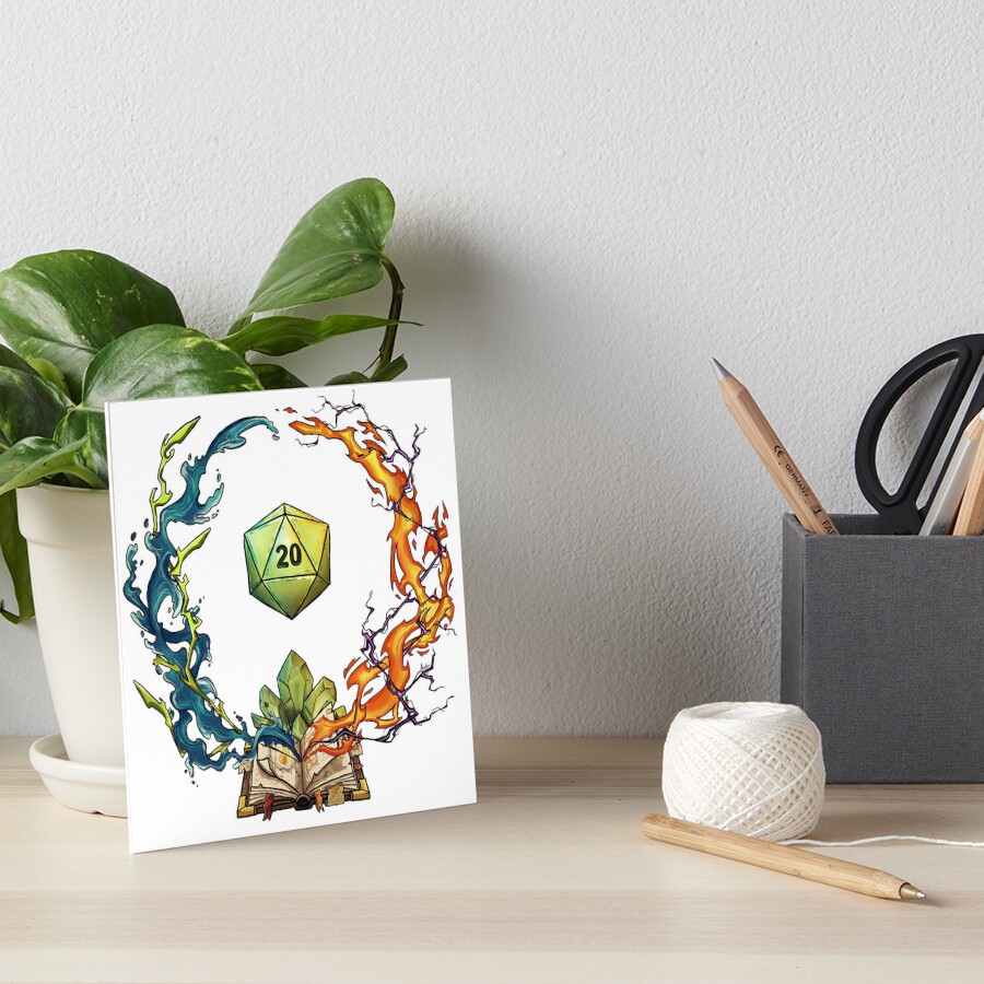 Dnd Wizard Class Symbol Art Board Print For Sale By Avalon18 Redbubble 9199