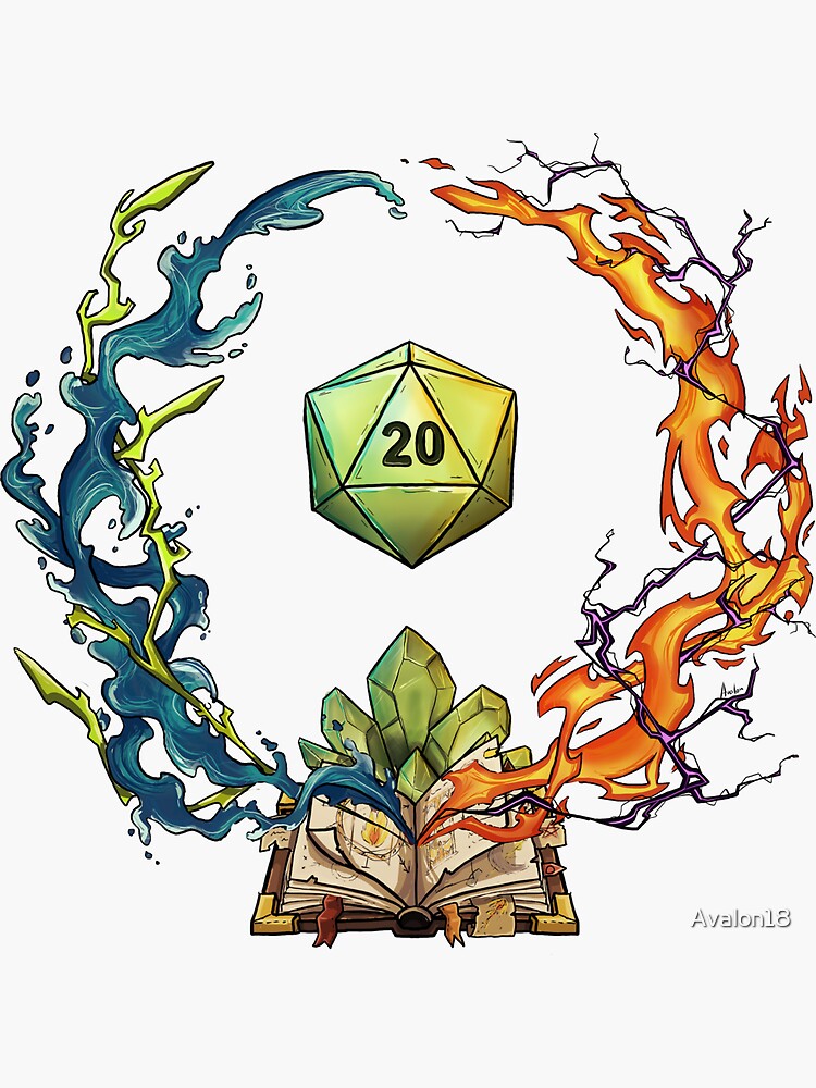 Dnd Wizard Class Symbol Sticker For Sale By Avalon18 Redbubble 0719